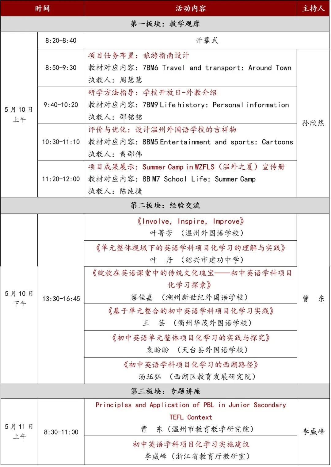 活动流程